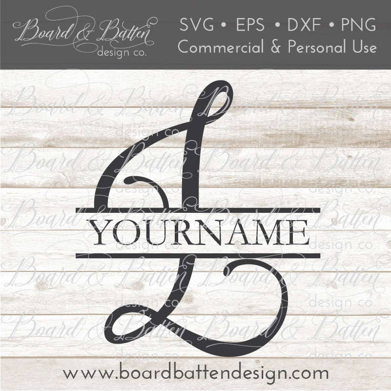 Download Split Letter L Split Monogram Svg L L Initial Svg File Etsy