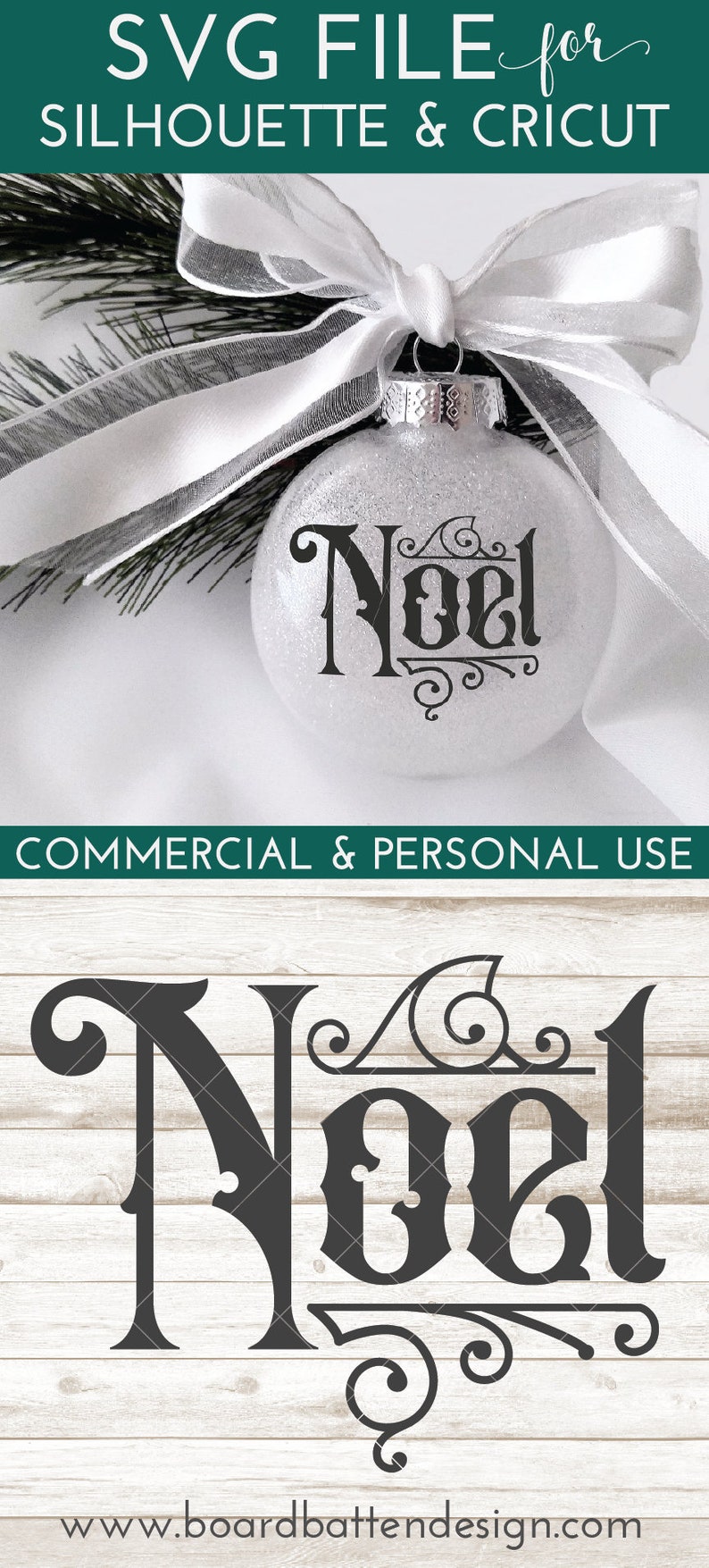 Download Christmas Noel SVG File Vintage Cricut Designs | Etsy