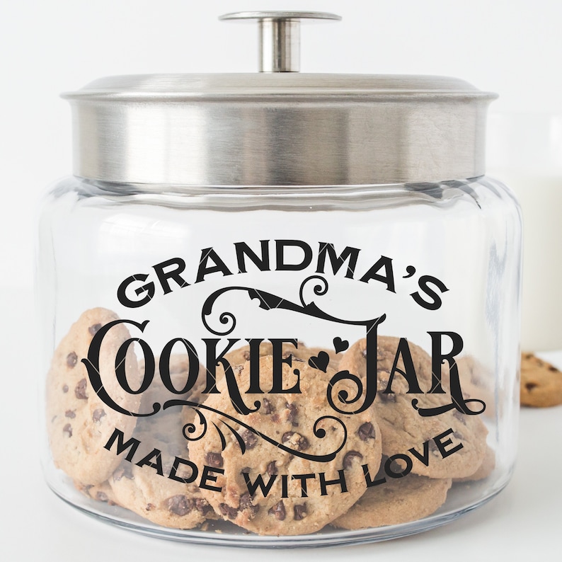 Download Cookie Jar SVG File Cricut Downloads with 20 Variations | Etsy