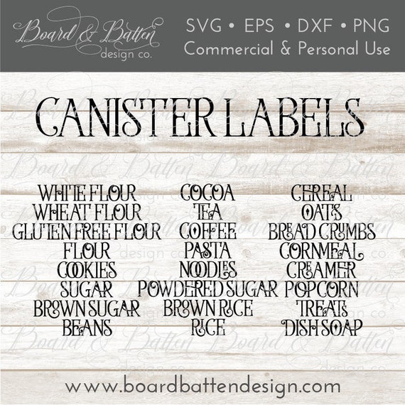 Download Set Of 24 Pantry Labels Svg Farmhouse Svg Files Farmhouse Etsy
