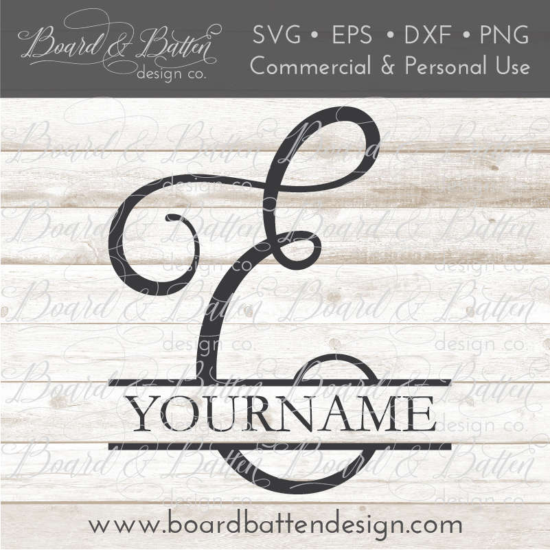 Download Split Monogram E Svg Letter E Svg Split Initial Svg E Etsy