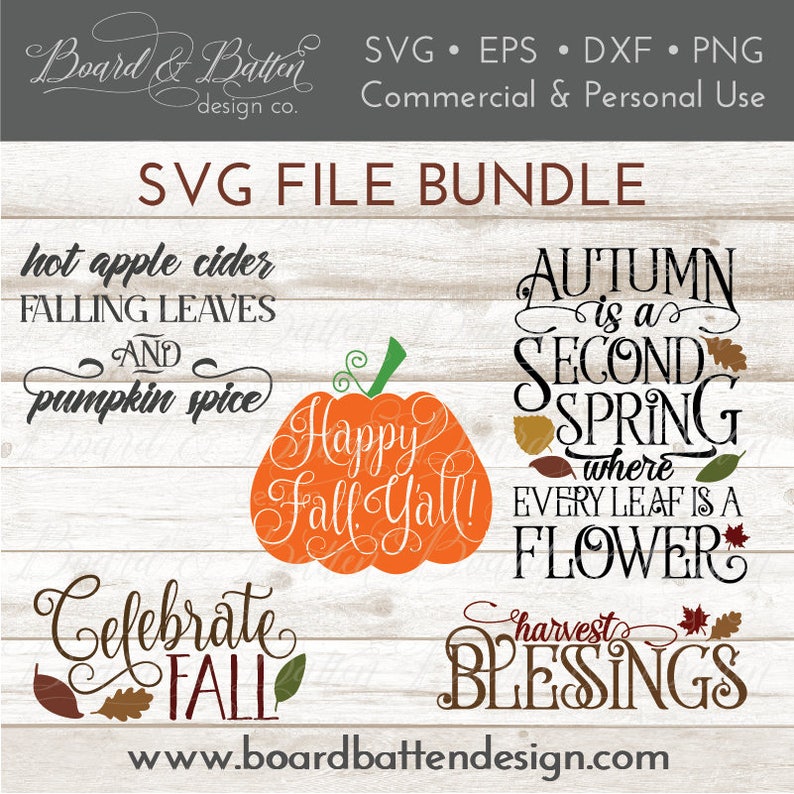 Download Fall Svg Bundle Autumn Svg Bundles Dxf File Bundle Etsy 3D SVG Files Ideas | SVG, Paper Crafts, SVG File