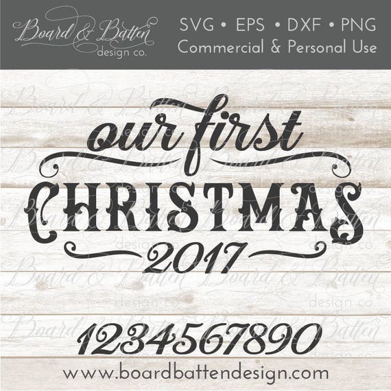 Download Our First Christmas Svg File Christmas Ornament Svg Etsy