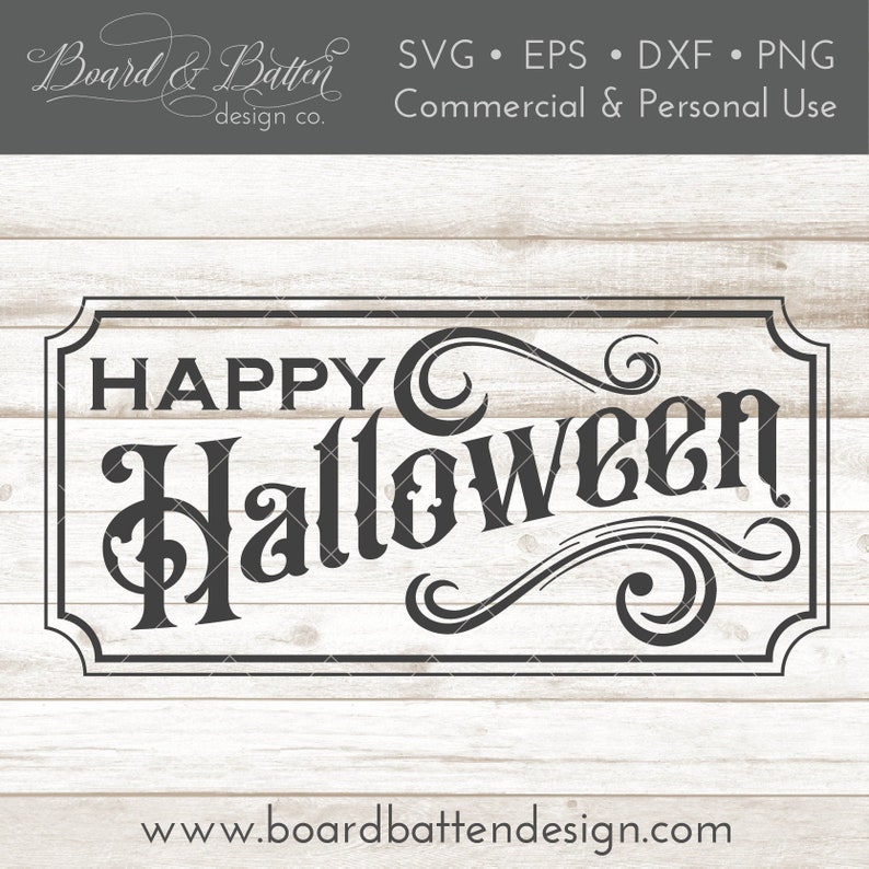Download Vintage Happy Halloween Svg File Retro Gothic Happy | Etsy