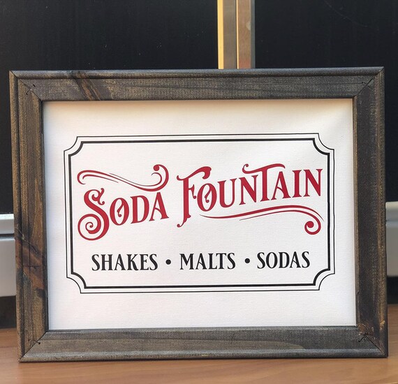 Retro Soda Fountain SVG File Retro Clipart Sign Svg File - Etsy
