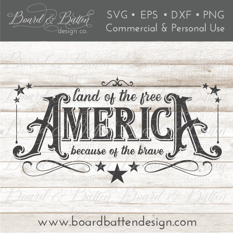Download Land Of The Free Patriotic Svg Cut File Stars And Stripes Hand Lettered Svg Printable July 4th Cut File Sweet Land Of Liberty Svg Visual Arts Collage Safarni Org