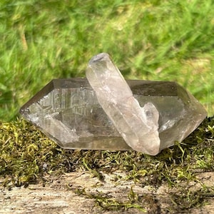 Double Terminated Smokey Quartz Twin Crystal Mineral Collectors Specimen