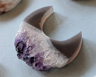 Amethyst Moon Crescent Moon Slices