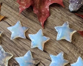 Opalite Star Carvings - Opalite Crystal Carving