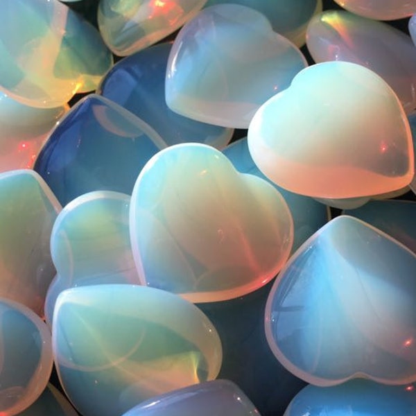Opalite Heart Crystal Heart Gemstone