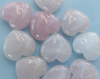 Rose Quartz Heart Crystal Heart Gemstone