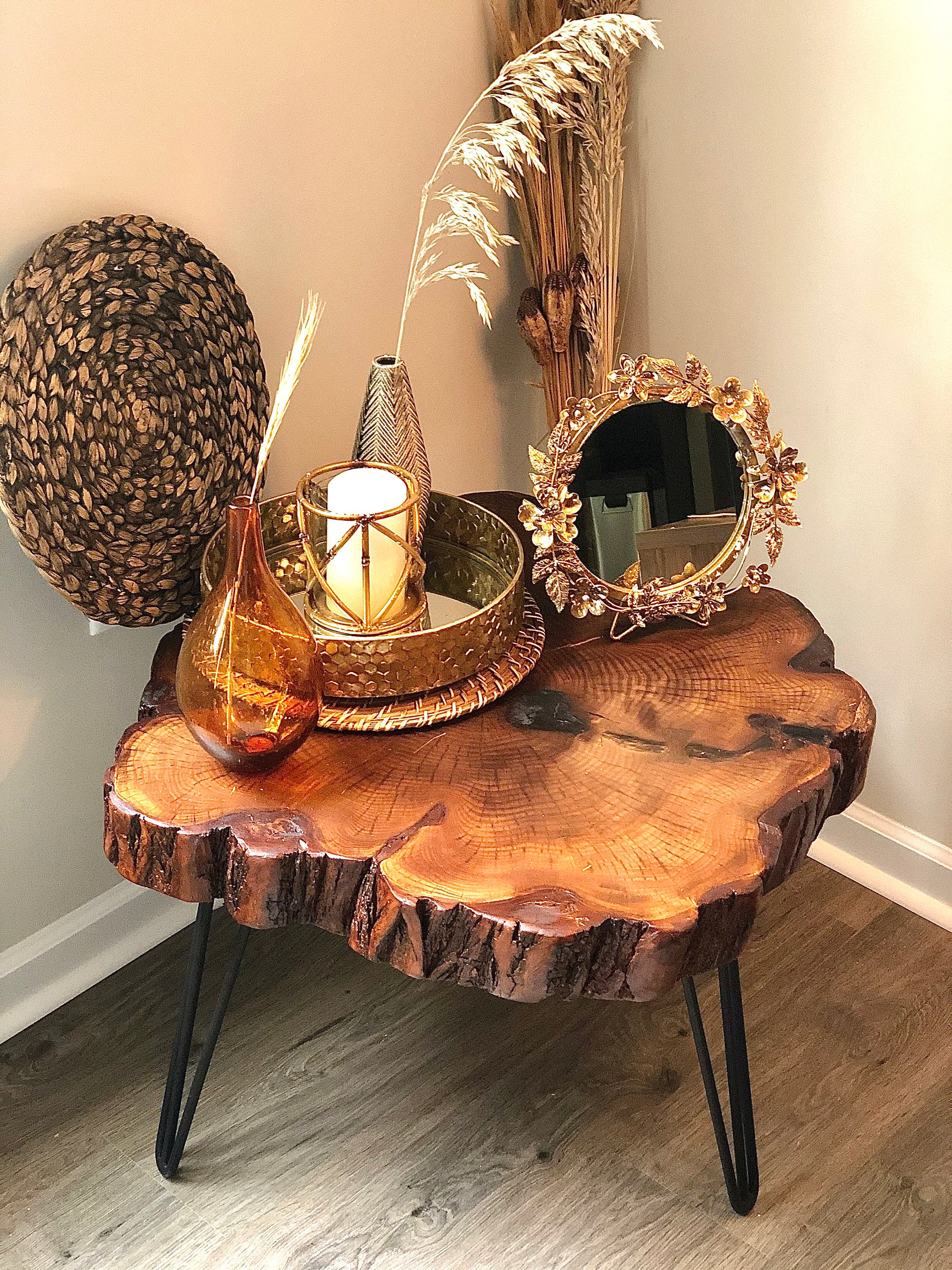 2024人気新作 Dark Unique Table, Coffee Edge Live Table, Coffee Wood テーブル・机
