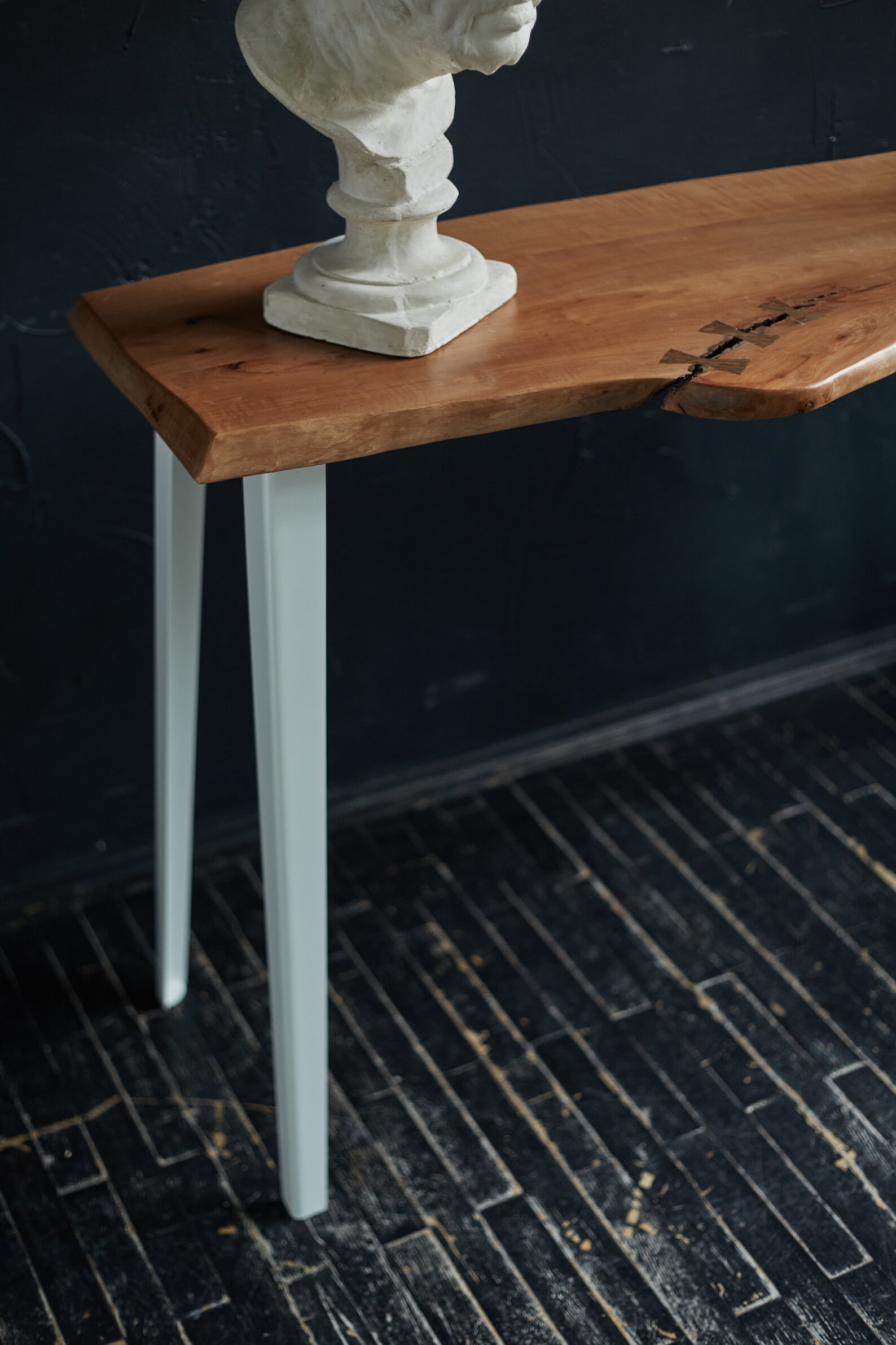 Narrow Console Table Entryway Table Rustic Console Table Etsy