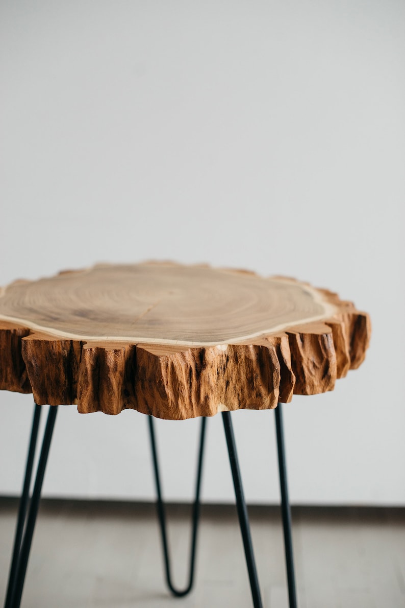 Live Edge Coffee Table Round Coffee Table Wood Slab Rustic Etsy Australia