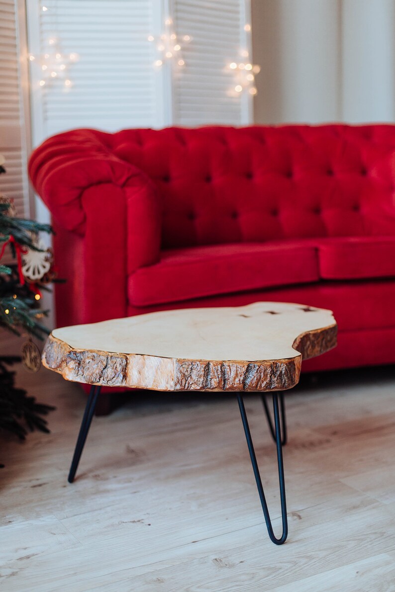 Rustic Coffee Table Live Edge Table for Coffee Modern Coffee Etsy