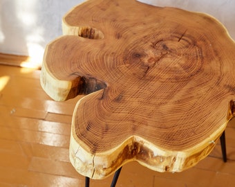 Wood Slab Coffee Table, Unique Wood Table, Rustic Coffee Tables, Unique Shape, Live Edge Table, Modern Coffee Table, Wood Side Table