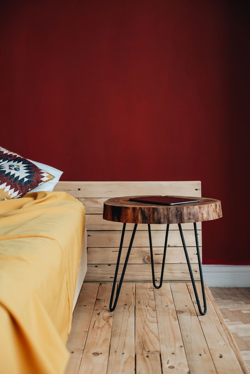 Modern Furniture Bedroom Furniture Rustic Side Table End Table Wood Bedside Table Dark Nightstand Mid Century Rustic Nightstand Furniture Home Living Lifepharmafze Com