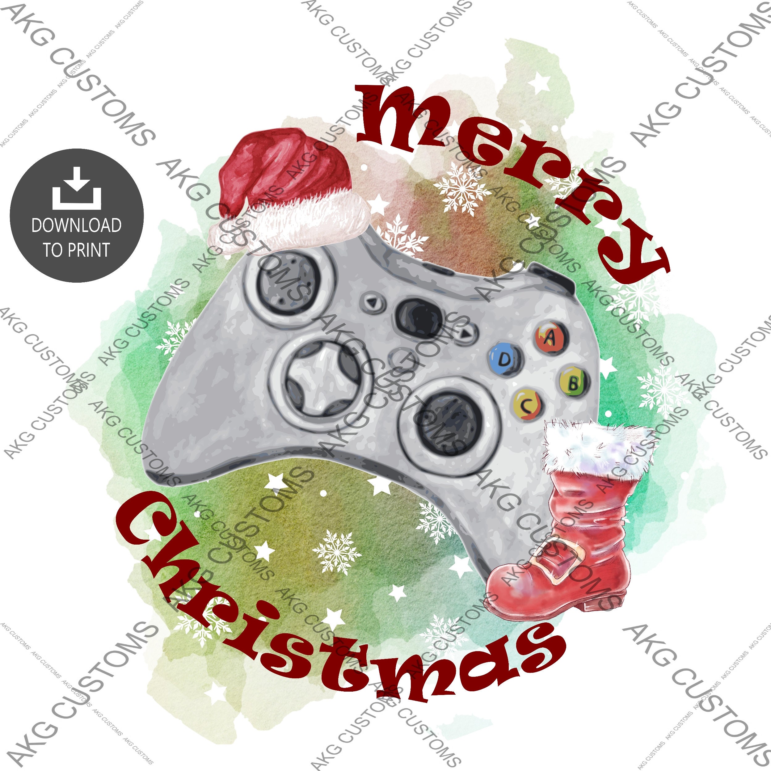 Gaming Merry Christmas bundle of 5 Blue Xbox video games Etsy