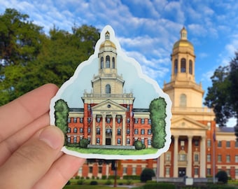 Baylor University Sticker: Pat Neff Hall Watercolor Vinyl Decal
