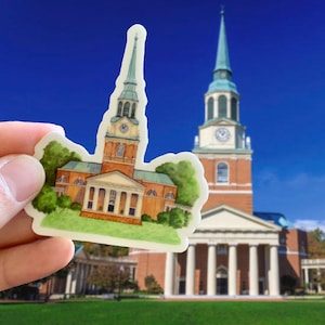Vinyl Sticker, Wake Forest University Chapel Sticker
