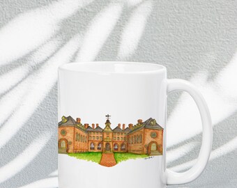 Watercolor William & Mary Wren Building Mug: University Coffee Cup