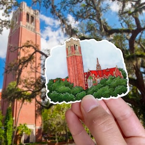 Vinyl Sticker, University of Florida Sticker, Century Tower UF Gators
