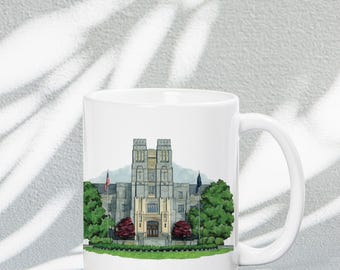 Watercolor Virginia Tech Mug: Hokie University Coffee Cup