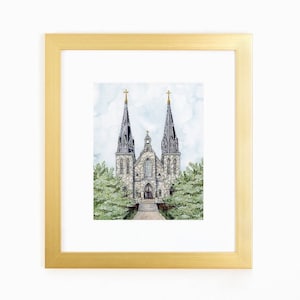 Villanova University, Villanova University St. Thomas of Villanova Watercolor Print, Villanova, Villanova Alumni Gift, Villanova Wildcats