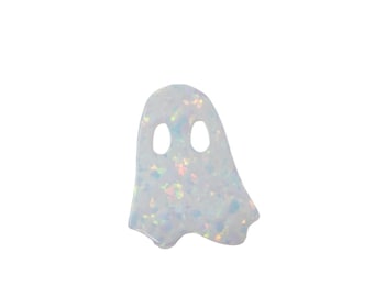 Cuenta fantasma de ópalo creada en laboratorio: colgante espeluznante de Halloween, vendedor de EE. UU.