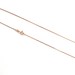 Chain Box Rose Gold Plated Sterling Silver 0.8mm for Necklace Italy Finished with Spring Ring Clasp Jewelry Making
