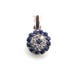 Evil Eye Pendant Blue CZ Tiny Evil Eye Charm Turkish Dainty 925 Sterling Silver Mini Greek Evil Eye Amulet Jewelry Making Findings Supplies