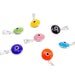 Evil Eye Pendant, Blue Eye Charm 925 Sterling Silver Eye. Evil Eye Bead. Glass Evil Eye Turkish Eye. New Colors Available