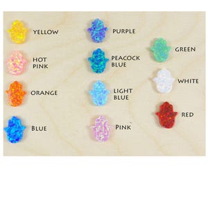 Hamsa Hand Opal Pendant 11 x 13mm Authentic Lab-created Opal Hand of Fatima  Wholesale Lot, Opal Bulk Gia Certificate USA Seller
