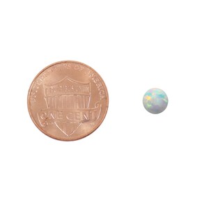 Opal Beads Ball 6mm 10 Pcs Synthetic Opal Bead Charms Findings Round Loose Beads. Authentic Lab-created jewelry making Full Drilled Hole image 9