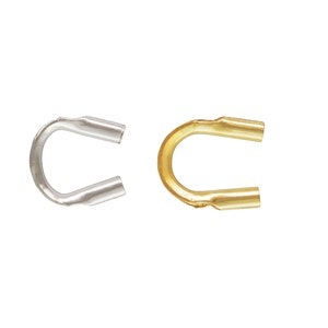Cable Thimble 925 Sterling Silver, 14K Gold Filled 0.031&quot; Wire Guardian Protector