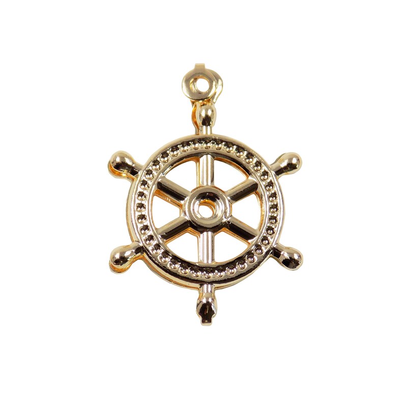 Qty 10 White Acrylic Nautical Ship Anchor Beads Charms Pendants 15mm
