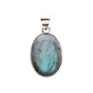 Labradorite Pendant Setting in 925 Sterling Silver, Genuine Natural Labradorite Sterling Silver Pendant, Energy Necklace, Healing Pendant
