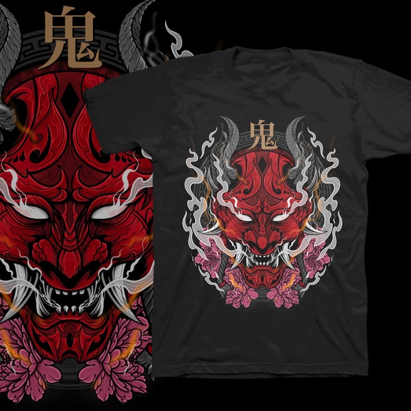 BOSOZOKU Hannya Mask Oni Tattoo Asian Oriental Warrior Face Art Japan Demon Devil Evil Horn Head  Design Logo Png