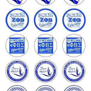 INSTANT DOWNLOAD!! ZETA round 1inch bottle cap images (set 5) 4x6 sheet