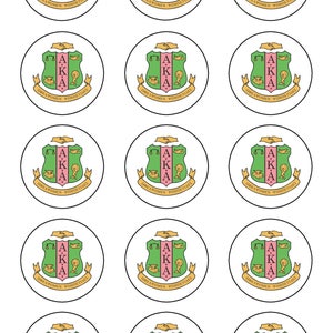 INSTANT DOWNLOAD!! AKA shield _round 1inch bottle cap single image  4x6 sheet