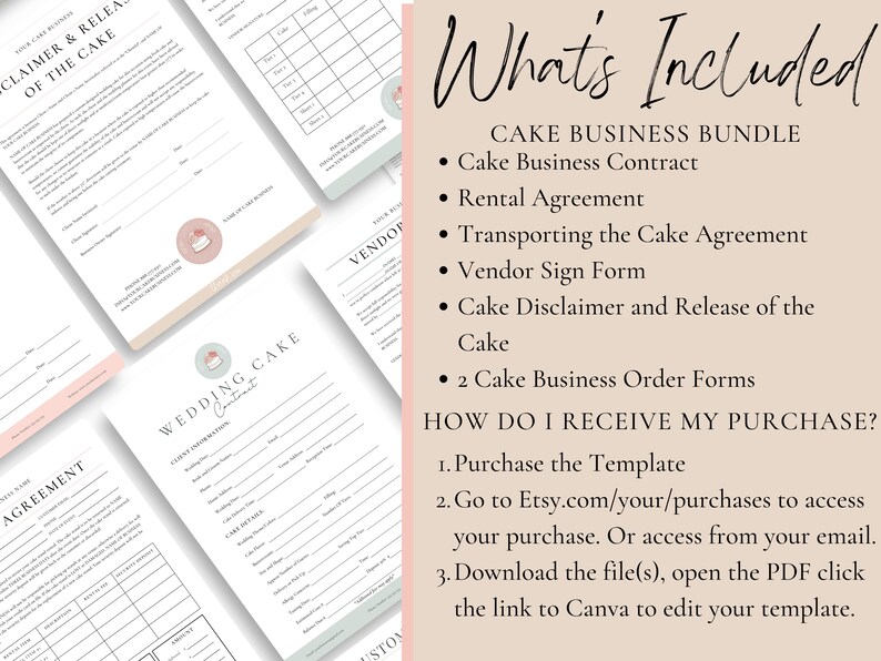 Cake Contracts Templates Wedding Cake Form Cake Sketch Templates Canva ...