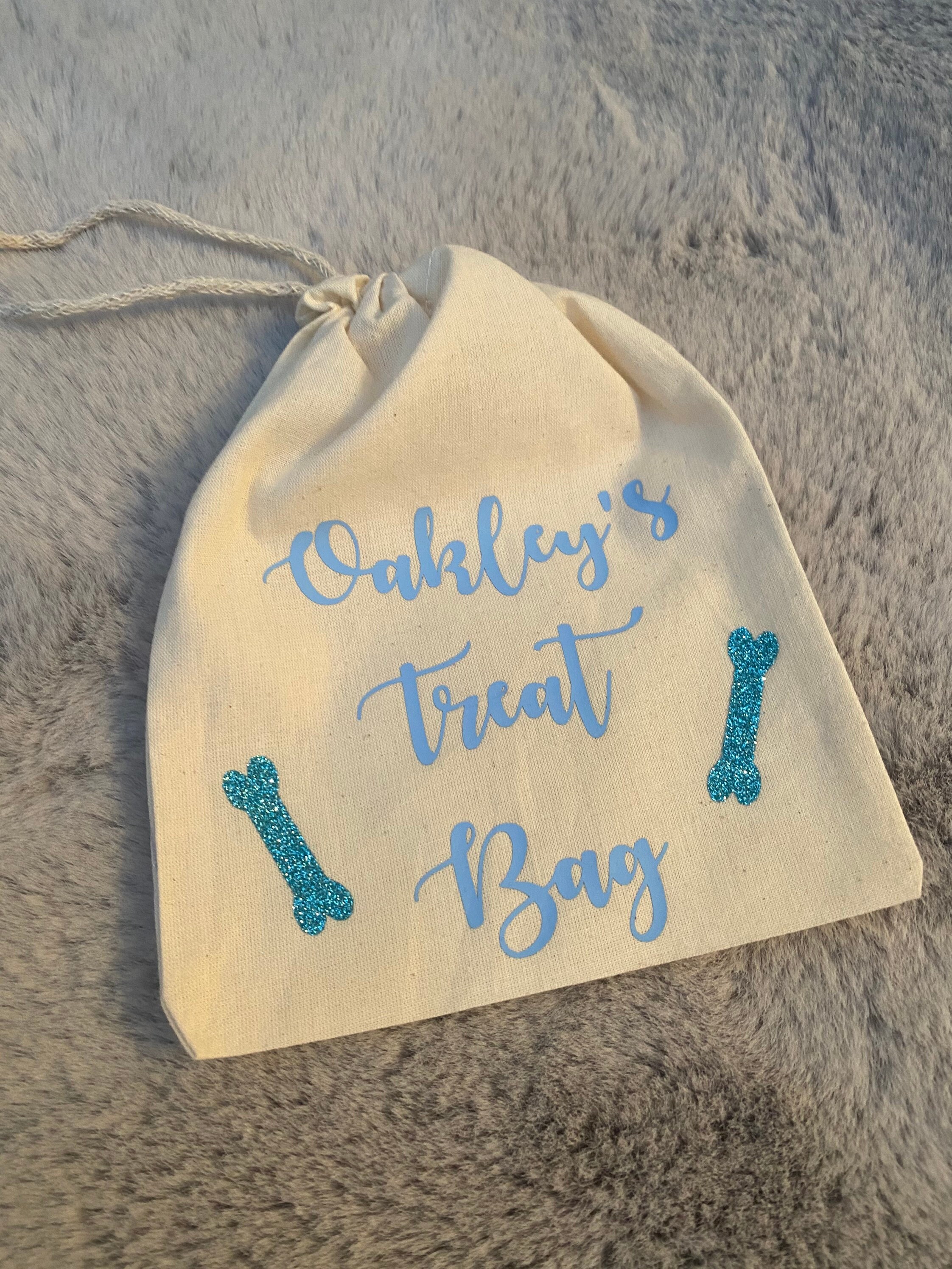 Personalised canvas dog treat bag Etsy