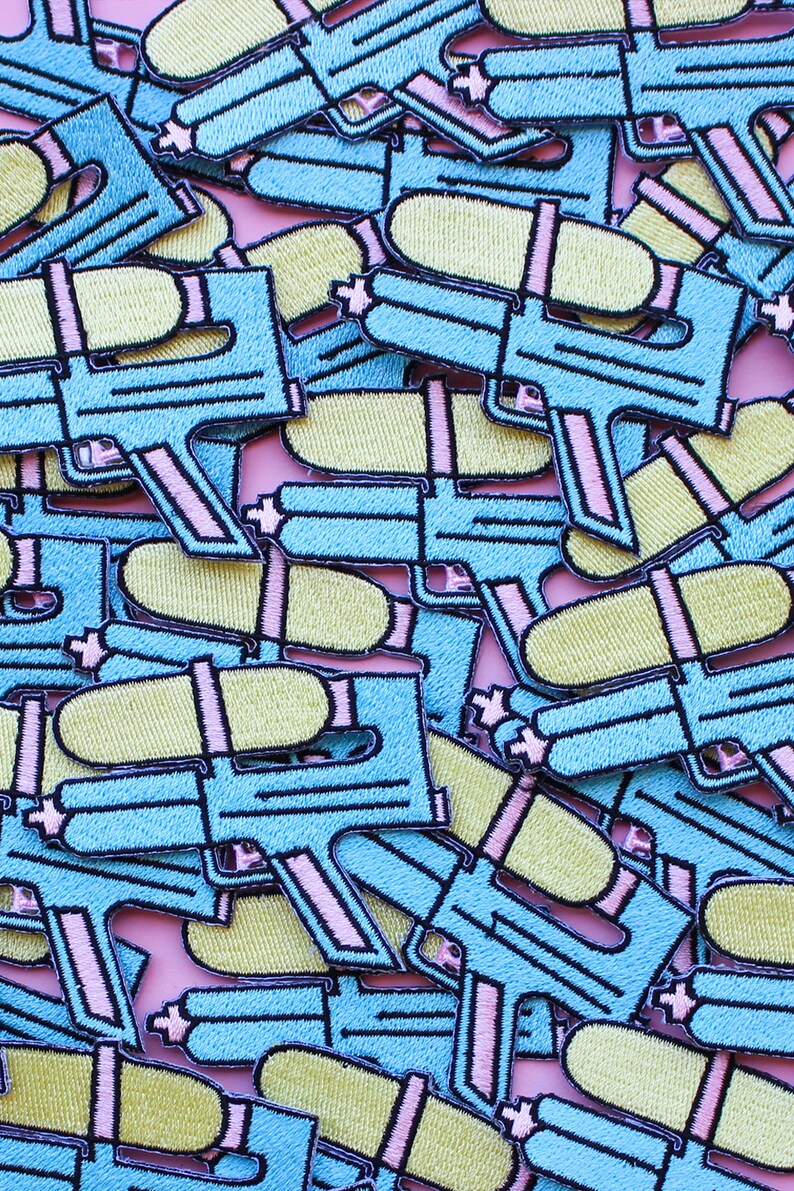 Water Gun Iron on Patch Embroidery Sewing DIY Customise Denim Etsy