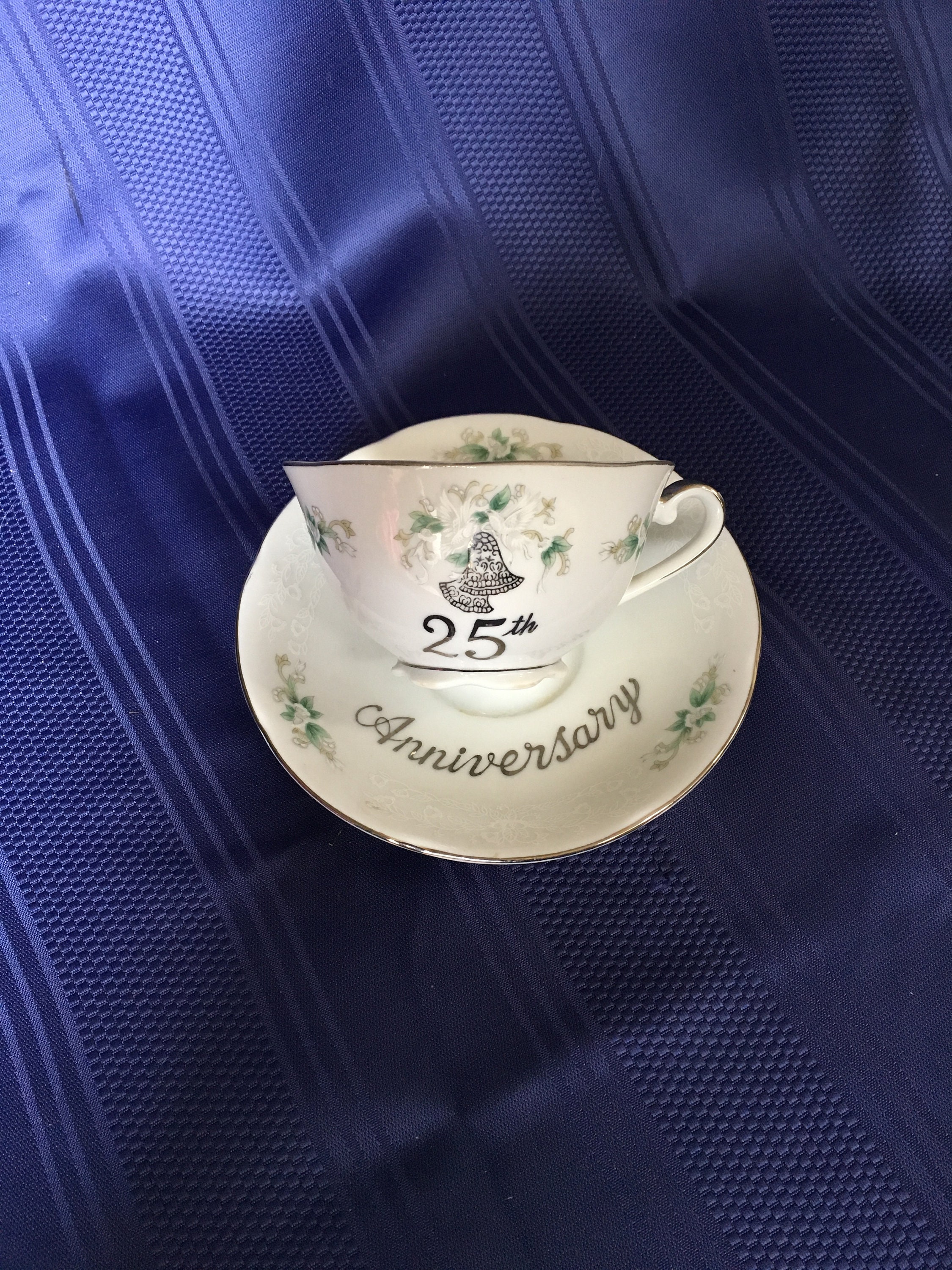 25th Anniversary Cup Saucer - Etsy