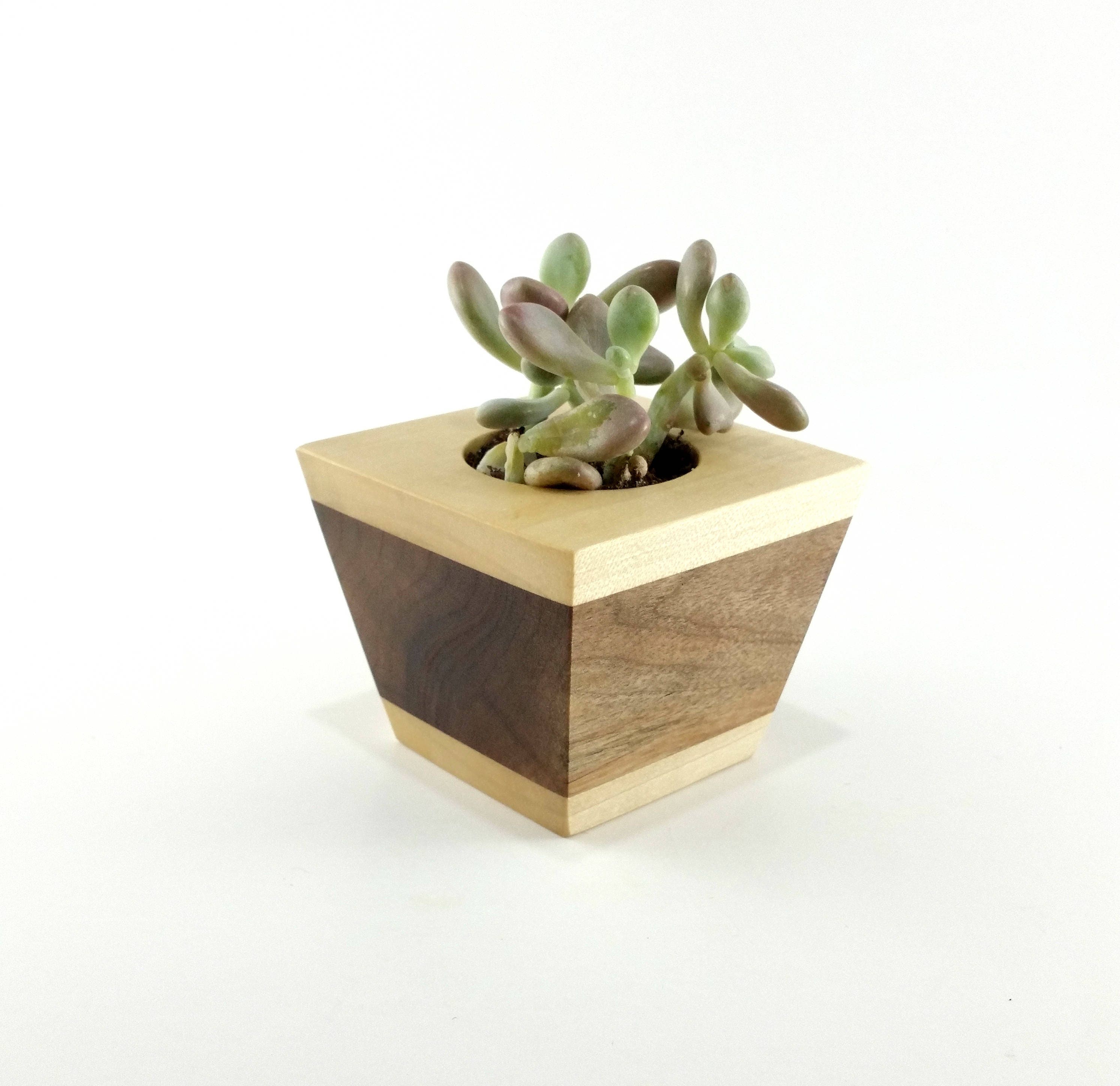 Wooden Plant Holders Succulent Planter Small Planter