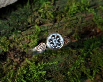 Handmade recycled sterling silver ring