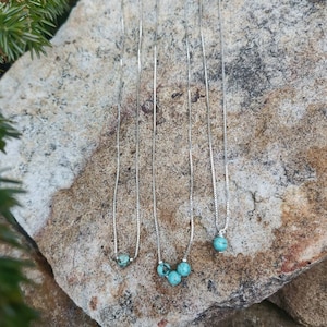 Sterling silver turquoise necklace.