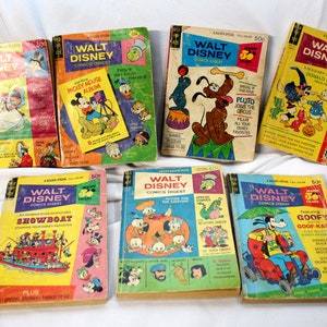 Set of Seven (7) Gold Key Walt Disney Comics Digests