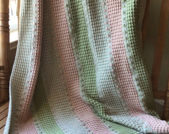 MODELLO all'uncinetto - Coperta afgana testurizzata Puff and Moss