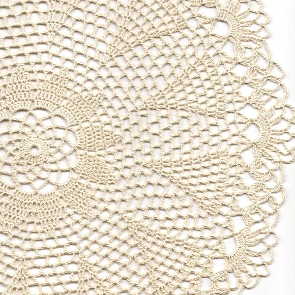 Crochet Doily Lace doilies Table decoration Crocheted Doilies Centrepiece Hand Made Wedding Doily Napkin Boho Bohemian Decor Round Cream